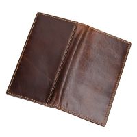 Mens Genuine Leather Long Wallet Purse Bifold Credit Card Wallets Dom Lelaki