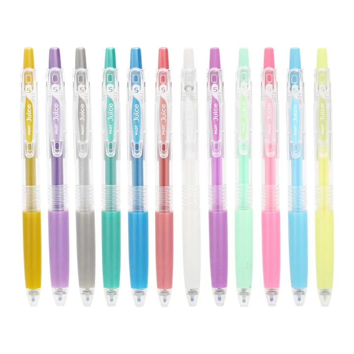 Japan PILOT/ Baile juice Pen 10EF Fruit Juice Gel Pen Metal Color Press ...