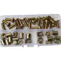 Hex Drive Socket Cap Head Furniture Screw Metric Thread Hexagon Bolt Assortment Kits M6X15-60mm Zinc Plate