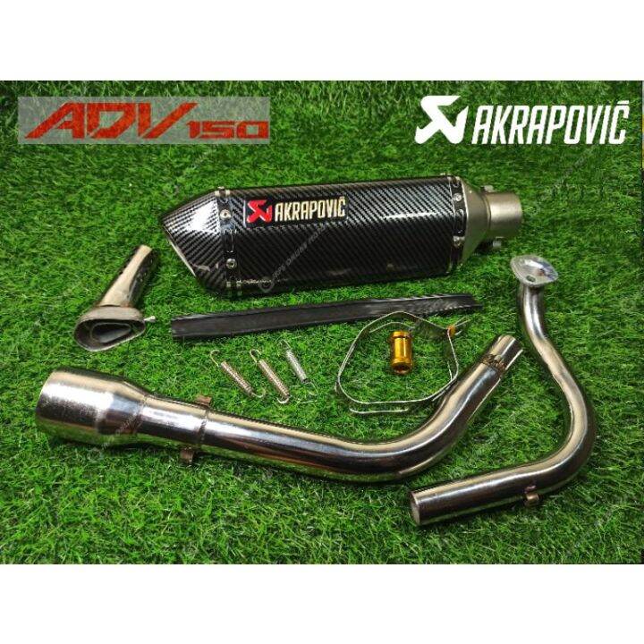 Akrapovic Sc Project Cr T Full System Exhaust Pipes For Honda Adv150 Airblade Genio Lazada Ph