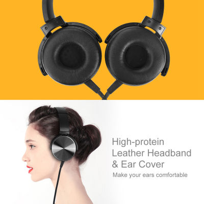 หูฟังเบสพิเศษ XB450AP สำหรับ Sony MDR พร้อมแถบคาดศีรษะที่ปรับได้น้ำหนักเบาชุดหูฟังสเตอริโอชุดหูฟังแบบครอบหู