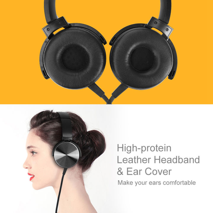 หูฟังเบสพิเศษ-xb450ap-สำหรับ-sony-mdr-พร้อมแถบคาดศีรษะที่ปรับได้น้ำหนักเบาชุดหูฟังสเตอริโอชุดหูฟังแบบครอบหู