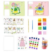 Poke Art Kits Creative Toy Painting Book Set Cute Beautiful Educational Toy Poke Painting Funny DIY Accessories for Girls Boys Students Children appealing