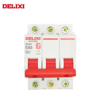 【✱2023 HOT✱】 yu07 Delixi Cdb6i เบรกเกอร์ Mcb ขนาดเล็ก6ka 3P Type C 230V/400V 1a 2a 3a 4a 6a 10a 16a 20a 25a 32a 63a 50a