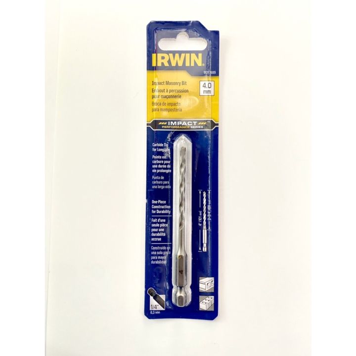 irwin-ดอกสว่านเจาะปูน-เจาะคอนกรีต-impact-ดอกimpact-รุ่น9097689-ขนาด-4-mm