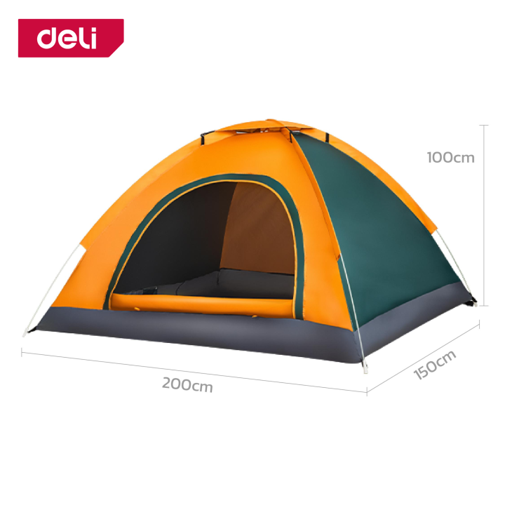 deli-เต็นท์สนาม-เต้นท์กลางแจ้ง-เต็นท์นอน-1-ประตู-เต็นท์พับได้-ติดตั้งง่าย-พับเก็บง่าย-ระบายอากาศได้ดี-กางอัตโนมัติ-camping-tent