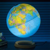 2022New 3D Stereo Globe 20Cm O Type Wooden Base Ar Hd Teaching Geographic Globe Luminous Desktop Decoration Home Office Supplies