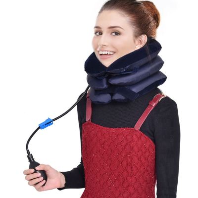 Cervical Neck Traction Medical Correction Device Cervical Support Posture Corrector Neck Stretcher Relaxation Inflatable Collar