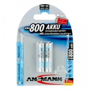 Pin sạc đũa AAA 800maH ANSMANN Chính hãng vỉ 2 viên