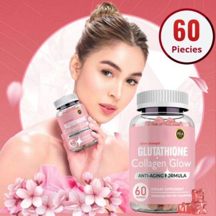 Glutathione Collagen Gummies Anti-Aging Whitening Skin Collagen ...