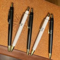5ชิ้นชุดปากกาลูกลื่นพลาสติก0.5มม. ปากกาเอนกประสงค์เครื่องเขียนปากกาสำหรับผู้ใหญ่โรงเรียนสำนักงาน