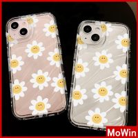 Mowin - เข้ากันได้สำหรับ เคสไอโฟน เคสไอโฟน11 เคส iphone 11 เคสใสระลอกน้ำ TPU กันกระแทกนุ่มโปร่งใส Simple Yellow Sunflower เข้ากันได้กับ iPhone 13 Pro max 12 Pro Max 11 XR XS 7 8Plus