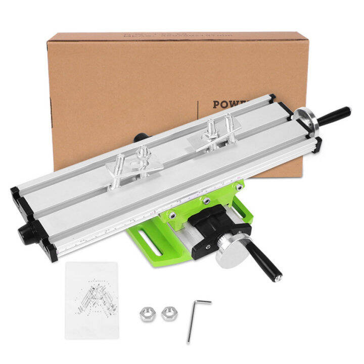 เครื่องกัดอเนกประสงค์ขนาดเล็ก-ตั้งโต๊ะหัวจับสว่านแบบอเนกประสงค์-x-y-axis-ปรับได้