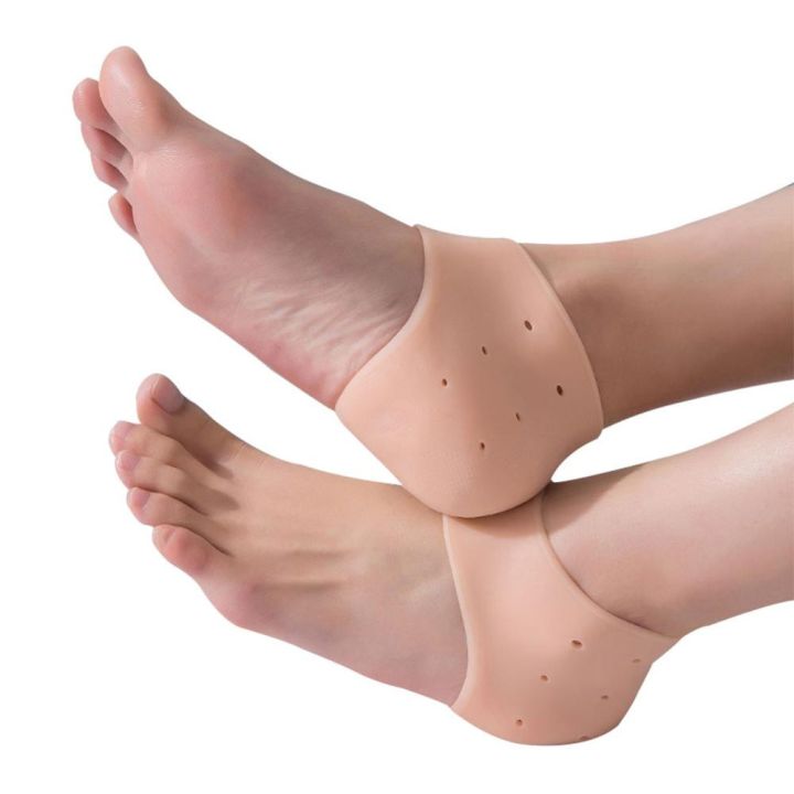 2ชิ้นคู่ป้องกันส้นเท้า-ซิลิโคนเจลเบาะส้น-ป้องกันรอยแตกชุ่มชื้นเท้า-รองเท้าส้น-pad-อุปกรณ์รองเท้า