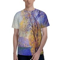 Claude Monet Mens Short Sleeve Performance Tee, Fishing T-Shirt