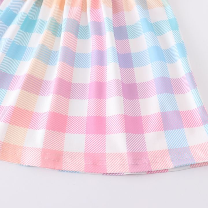 girlymax-spring-summer-baby-girls-plaid-knee-length-short-sleeve-milk-silk-dress