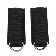 2Pcs Fitness Equipment Gym Ankle Strap Padded Double D