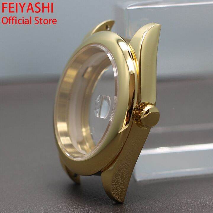 gold-36mm-40mm-luxury-mens-watches-cases-parts-oyster-air-king-for-seiko-nh34-nh35-nh36-nh38-miyota-8215-movement-28-5mm-dial