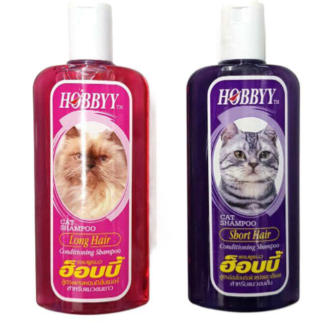hobbyy-ฮ็อบบี้-แชมพูอาบน้ำแมว-สำหรับแมวขนสั้นและขนยาว-ขนาด-500ml