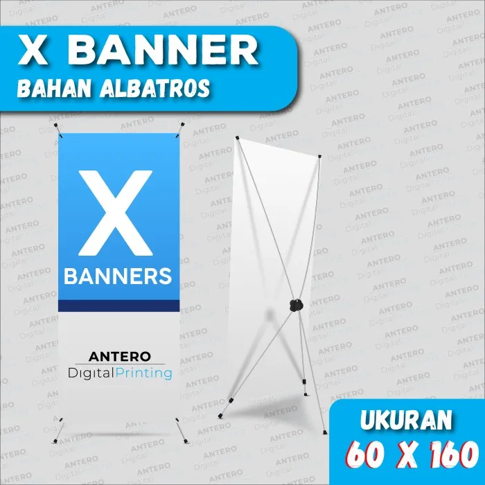 X BANNER STANDING BANNER UKURAN 60 X 160 ALBATROS TERLARIS | Lazada ...