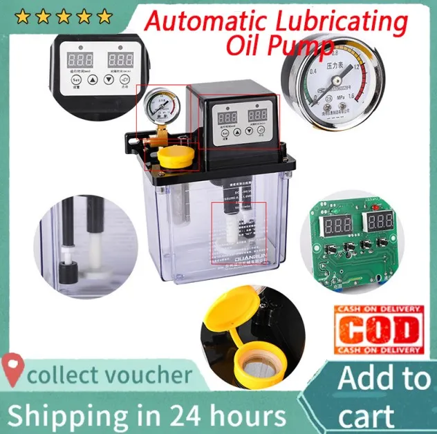 Automatic Lubricating Oil Pump CNC Lathe Machine Tool Lubricator 220V