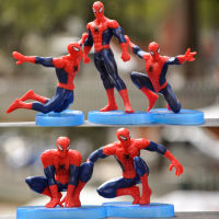 7PCS Marvel Figure PVC Material Kawaii Cartoon Kids Mini Doll Room Decoration Action Figure Kids Toys Gift