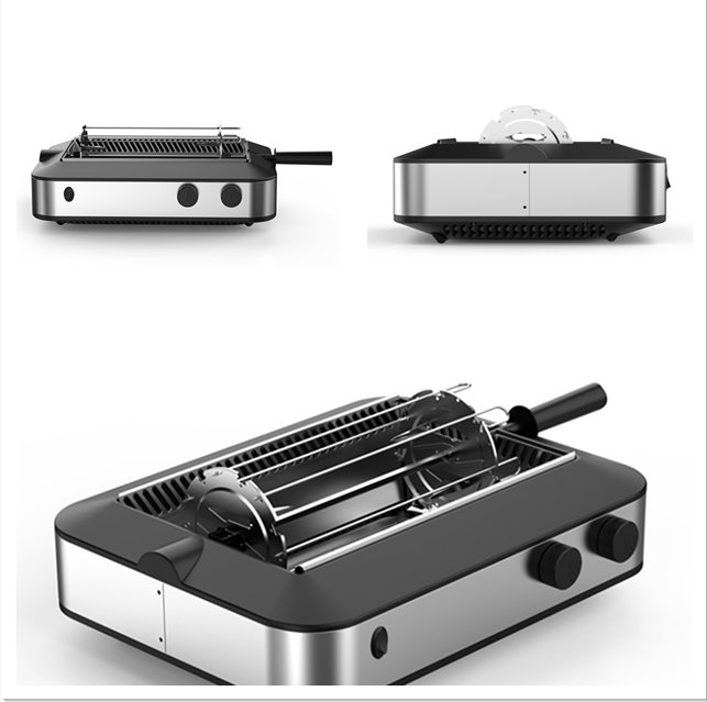 Indoor Electric Barbecue Grill Eless Vertical Professional Electric