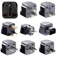 ✣ Black white universal AU UK US EU German France Israel Italy Swiss Brazil South Africa travel adapter plug socket converter