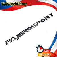 โลโก้ PAJERO SPORT ติดฝากระโปรงหน้า Logo PAJERO SPORT สีดำด้าน.มีบริการเก็บเงินปลายทาง