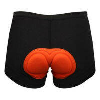 กางเกงจักรยาน Boxer CheJi กางเกงสีดำ เป้าฟองน้ำสีส้ม