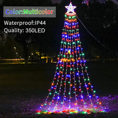 Patio Waterfall Light Outdoor Garden Christmas LED Tree String Lights New Year LED Wedding Icicle Garland Meteor Fairy Light D30