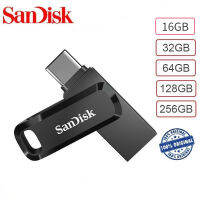 SanDisk Ultra ไดรฟ์คู่ไป USB 3.1ชนิด C (32GB/64GB/128GB/256GB/512GB) OTG แฟลชไดรฟ์สำหรับสมาร์ทโฟนแอนดรอยด์คอมพิวเตอร์และแท็บเล็ต