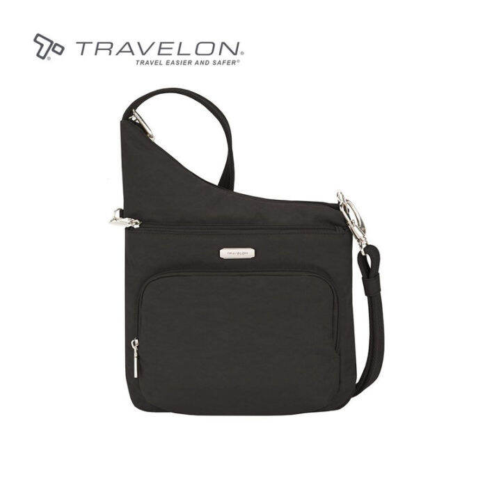 TRAVELON ANTITHEFT ESSENTIALS N/S ASYMMETRIC CROSSBODY Lazada PH