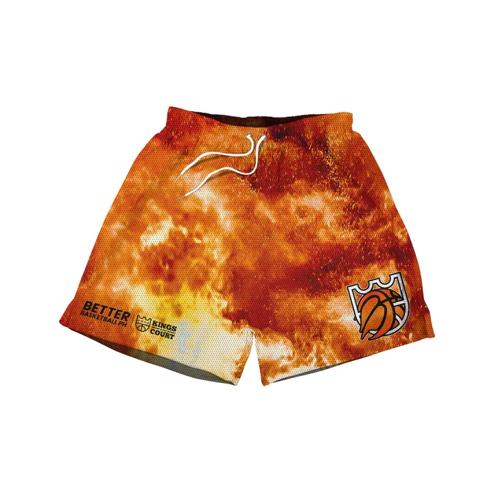 KOTC Better Basketball Shorts "Flames" Hot Orange Mesh Shorts for Men Lazada PH