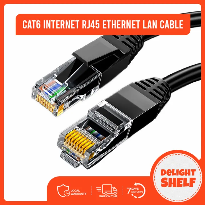 1M and 3M round line Cat6 Internet RJ45 Ethernet LAN Cable | Lazada PH