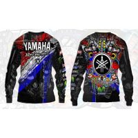 [In stock] 2023 design Yamaha Design 1 Motorcycle Full Sublimation Long Sleeve Shirt NEW，Contact the seller for personalized customization of the name