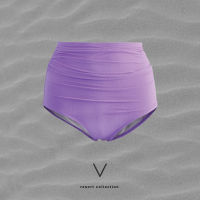 RESORT COLLECTION 2023 PURPLE HIGH WAIST BRIEF  กางเกงว่ายน้ำเอวสูงสีม่วง ซับในทั้งตัว