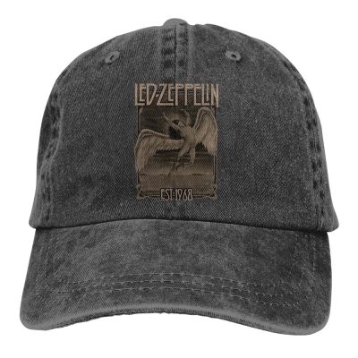 2023 New Fashion Sun Hat Led Zeppelin Faded Falling Officially Rock Band Classic Hats For Women And Men Adjustable Strapback Baseball Cap，Contact the seller for personalized customization of the logo
