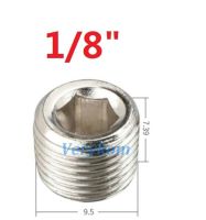 ทุกขนาด10ชิ้น/ล็อต Pt Amp; ด้ายชาย Npt 1/4Quot; Bsp 3/8Quot; 3/4Quot; ซ็อกเก็ตหกเหลี่ยมนิวเมติกฝาครอบปลายปลั๊ก1/16 Bd-01/02/03/04