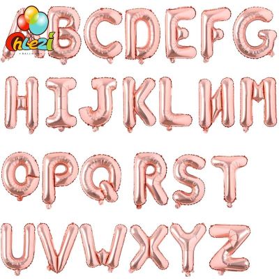 16 Inch Hanging Alphabet Letter Ballons RoseGold Silver Foil Balloons Birthday Wedding Party Decor Supplies BRIDE TO BE Ballon Balloons