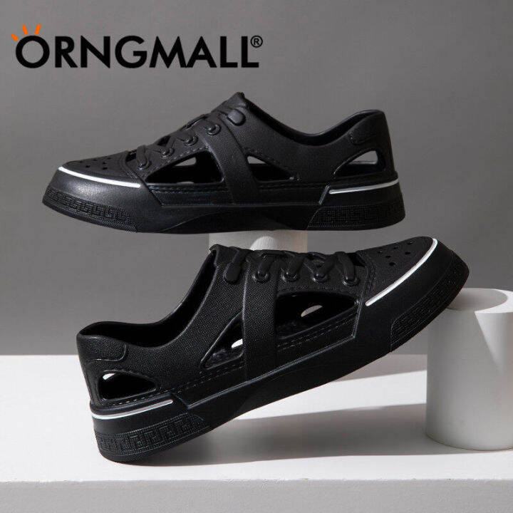 orngmall-รองเท้าแตะรองเท้าวุ้นผู้ชายและผู้หญิง-รองเท้าครอค-sepatu-kebun-รองเท้าแตะชายหาดกลวงรองเท้าแตะสีลูกอมกันน้ำขนาดรองเท้าแตะชายหาด36-45