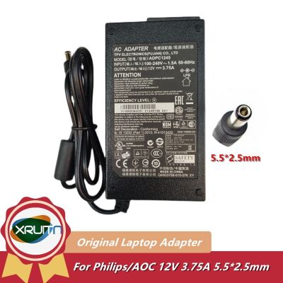 Orignal 12V 3.75A 45W AC DC Adapter ADPC1245 ADPC12416AB Charger For AOC/ PHILIPS 239C4Q E2271HDS LCD LED Monitor Power Supply 🚀