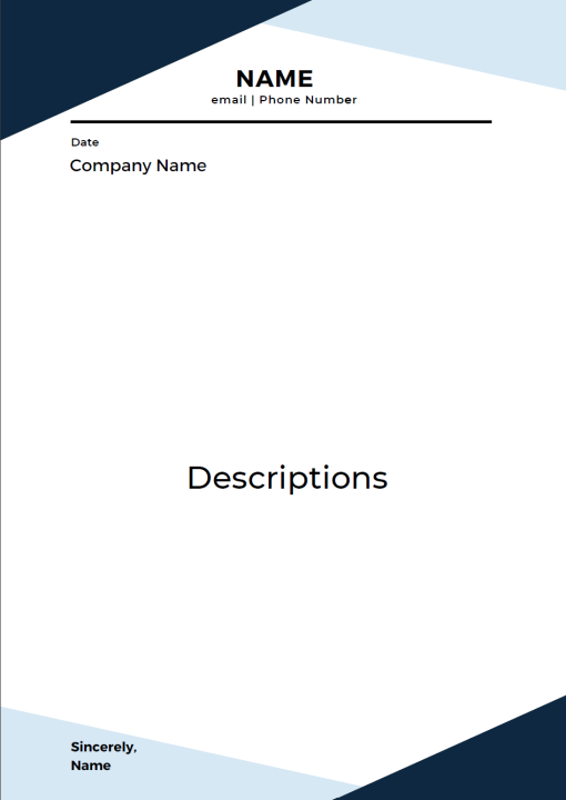 Custom Cover Letter Template Lazada