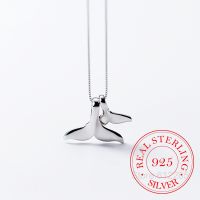 【DT】hot！ 925 Sterling Whale Tail Choker Necklaces   Pendants Flyleaf Wedding Jewelry