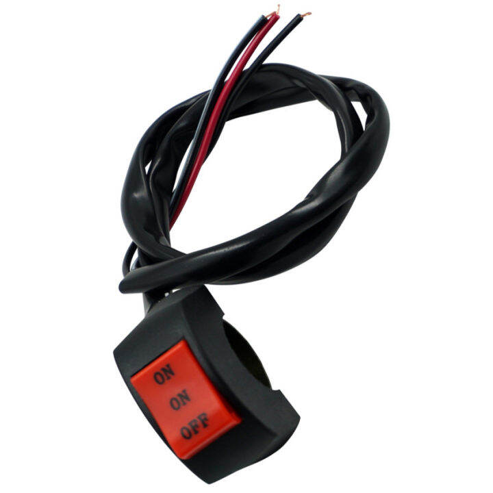 Universal รถจักรยานยนต์สวิทช์ ON/ON/OFF Connector ปุ่มกดสวิทช์ไฟหน้าติด ...