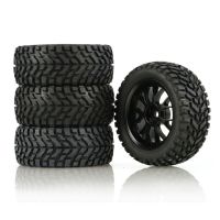 4Pcs 75Mm Rubber Rally Climbing รถ Off-Road ล้อและยาง Hex สำหรับ MN99S HSP HPI Wltoys 144001 RC รถ