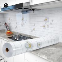 Oil-proof Kitchen Stove Sticker Self Adhesive Wallpapers Waterproof High Temperature Resistant Decoration Contact Paper Wall Stickers  Decals
