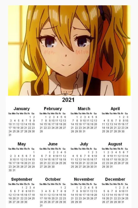 CUSTOM ANIME POSTERS AND CALENDAR With 1 Month Warranty | Lazada PH