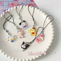 Hellokitty Pendant Pachacco Kuromi Cinnamoroll Keychains Couple Rope Accessories