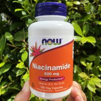 80% OFF ราคา Sale!!! โปรดอ่าน EXP: 12/2023 ไนอาซินาไมด์ วิตามินบี 3 Niacinamide 500 mg 100 Veg Capsules (Now Foods®) Vitamin B3 #B-3